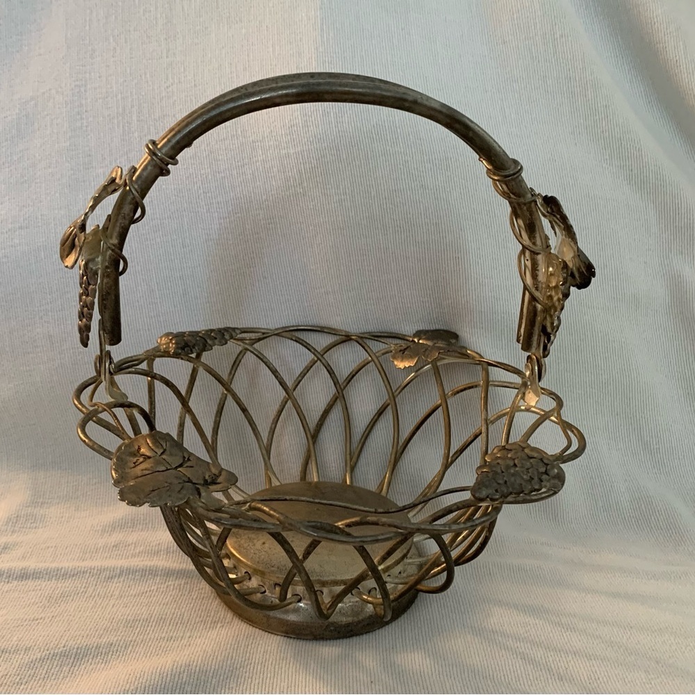 Vintage Sliver Plated Basket, Godingers